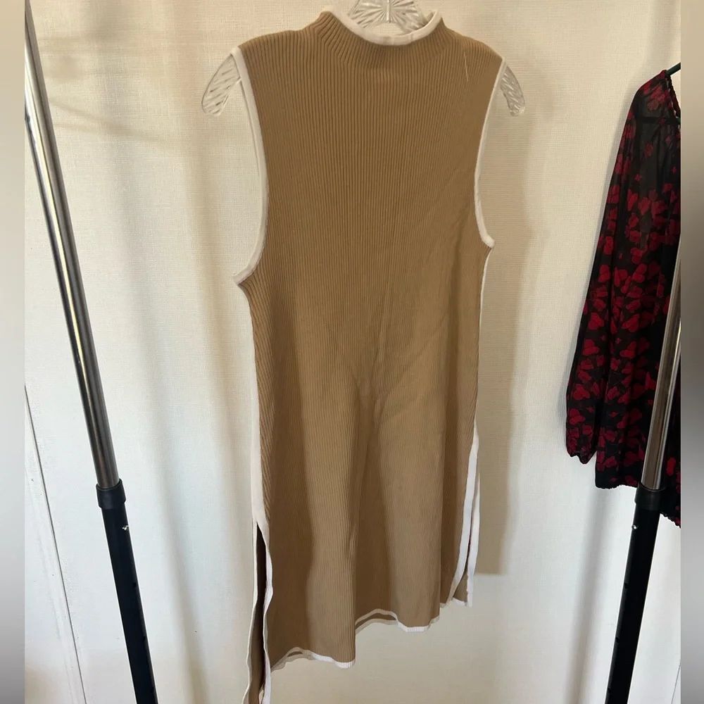 DISSH TAN RIBBED DRESS